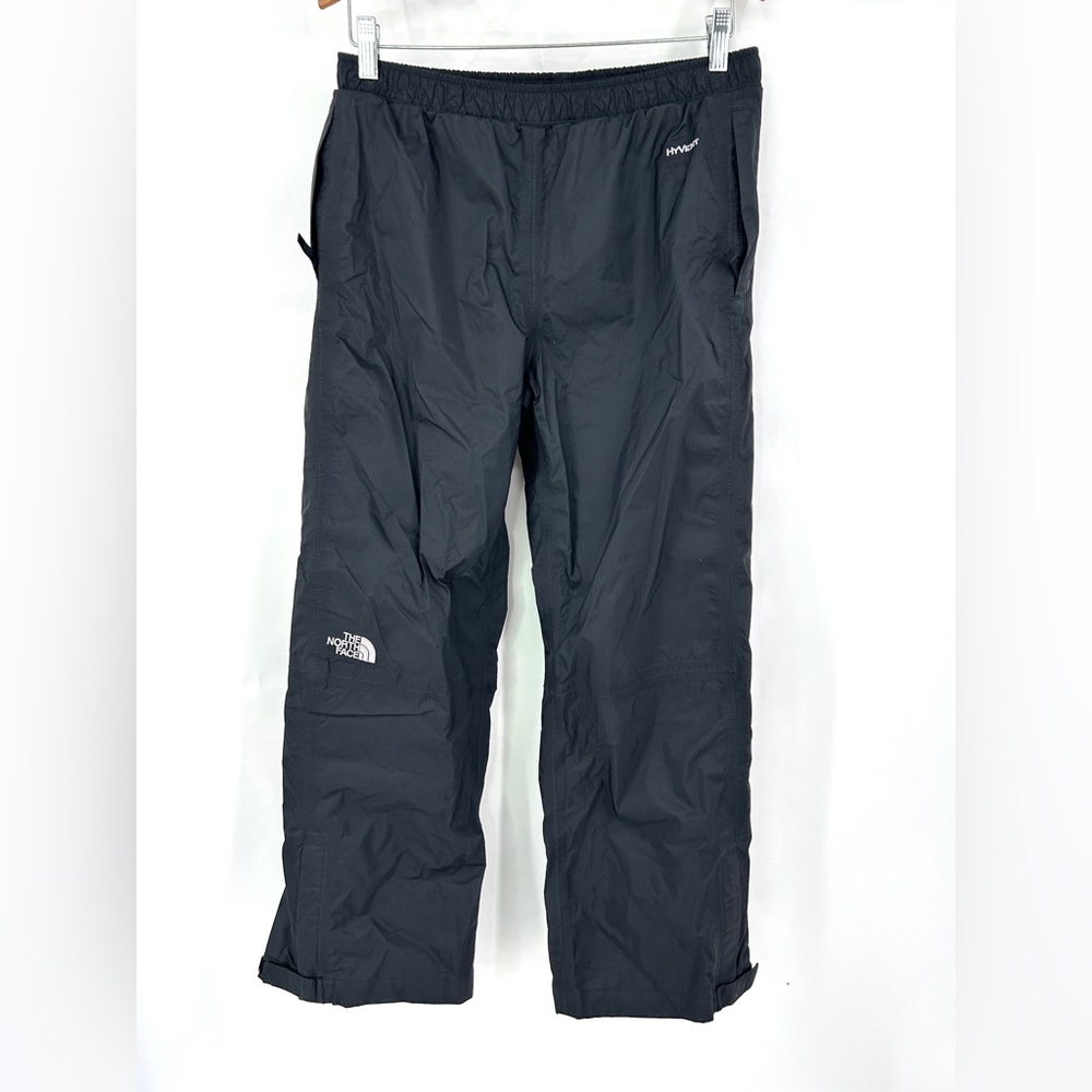 The North Face Hyvent Rain Pants Hiking Camping Packable Wind Youth 18/20 Black